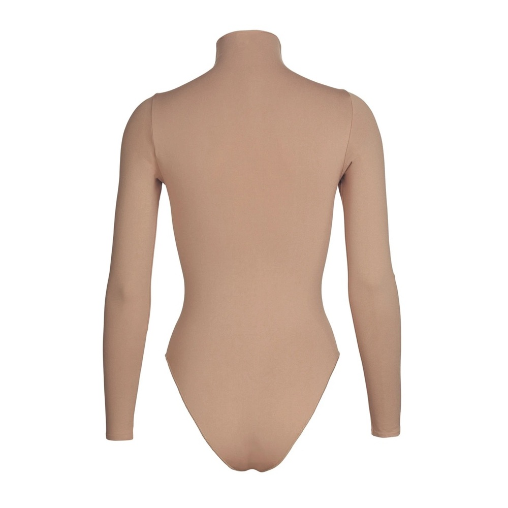 SKIMS ESSENTIAL MOCK NECK LONG SLEEVE BODYSUIT - Picture 2 of 5